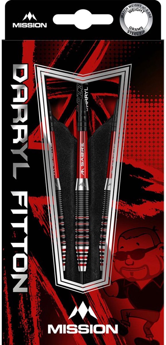 Mission Darryl Fitton 95% - Dartpijlen - 24 Gram van Mission — afbeelding 4