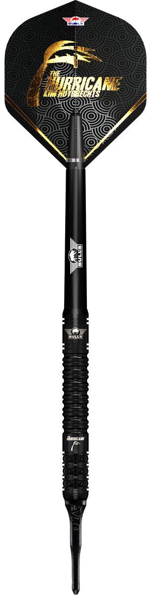 Bull's Kim Huybrechts E2 Full Black 90% - Soft Tip Dartpijlen van Bull's — afbeelding 4