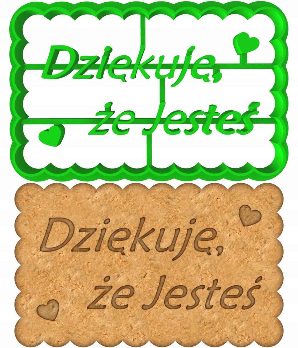 Koekjesvorm 'Dankjewel dat je er bent' - Grootoudersdag