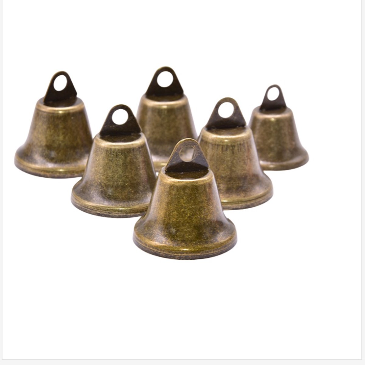 10 stuks antieke bronzen anti-verlies bellen 22 mm