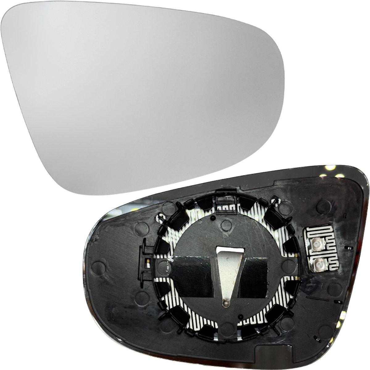 BILMAX Rechter Buitenspiegelglas Vervanging voor Volkswagen Golf 6 (2008–2012) & Touran (2010–2015), Verwarmd (Passagierszijde)