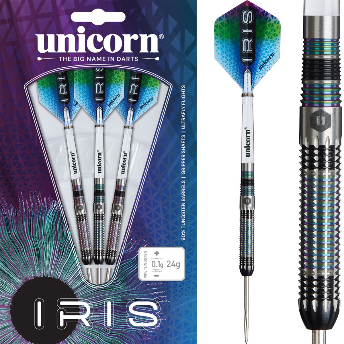 Unicorn Iris 90% - Dartpijlen