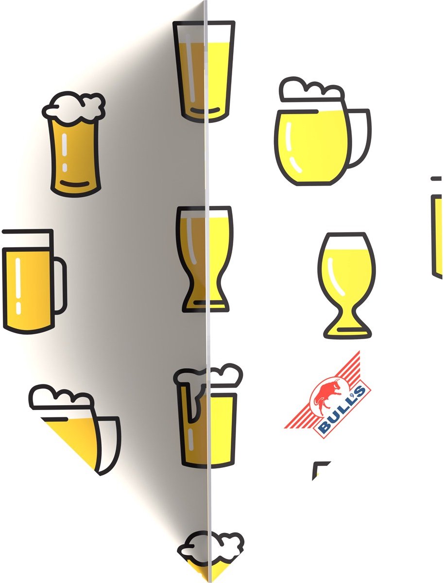 Bull's Beer Cartoons NO2 - Dart Flights