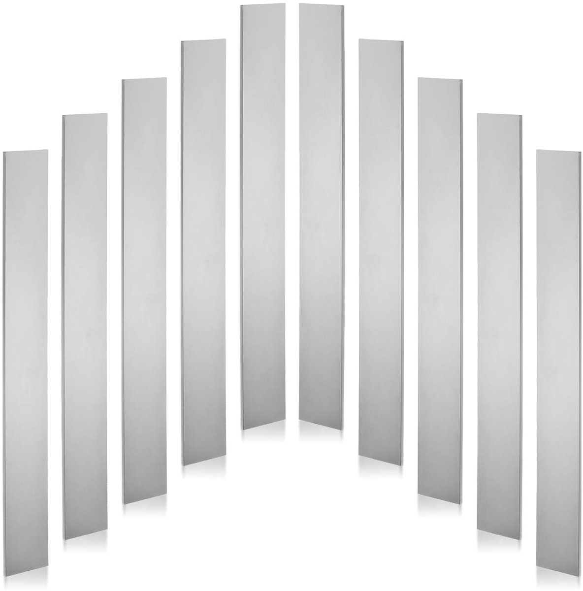 Set van 10 Stalen Platen voor Mes maken 80CRV2 30.5 x 2.5 x 2.5 cm, Koud Gewalst, Geschikt voor DIY en Professioneel Gebruik, Staalstaven voor Creatieve Projecten