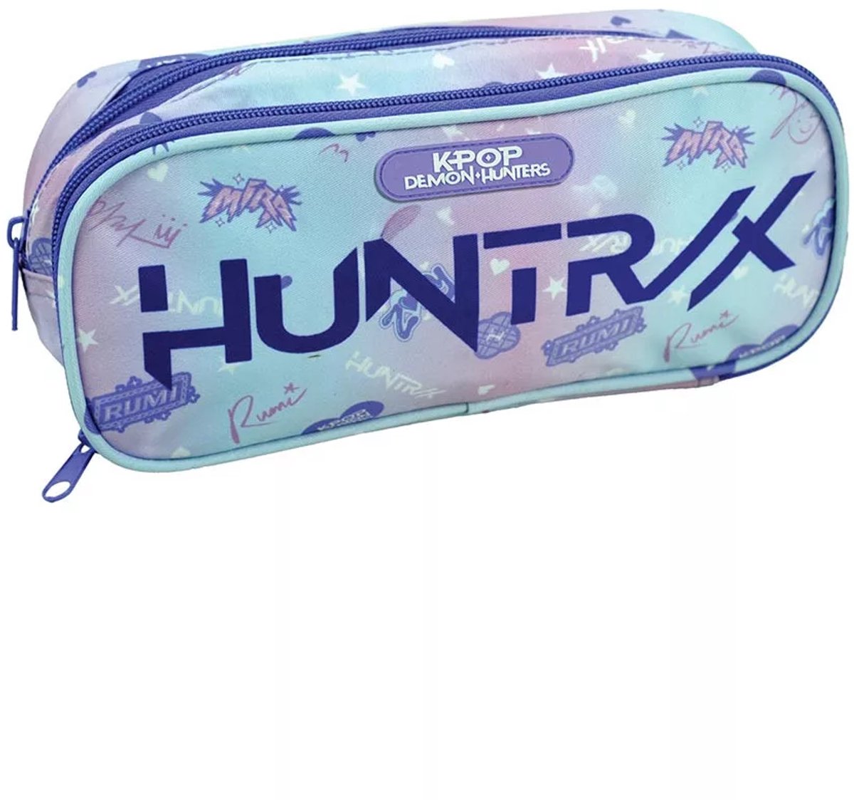 KPop Demon Hunters Pennenzak 2-Vaks – Paars – 26 cm – 100% Polyester