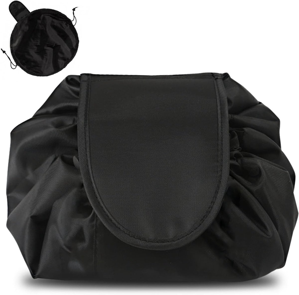 Make-uptas met Trekkoord - Zwart - 50 cm - Waterdichte Makeup Organizer - Voor Reizen en Dames