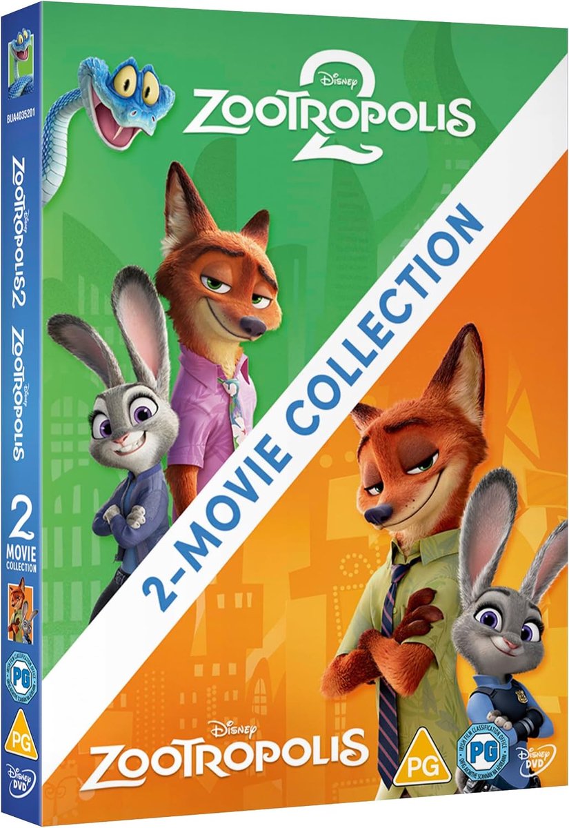 Zootropolis Zootopia 1 + 2 - DVD - Import