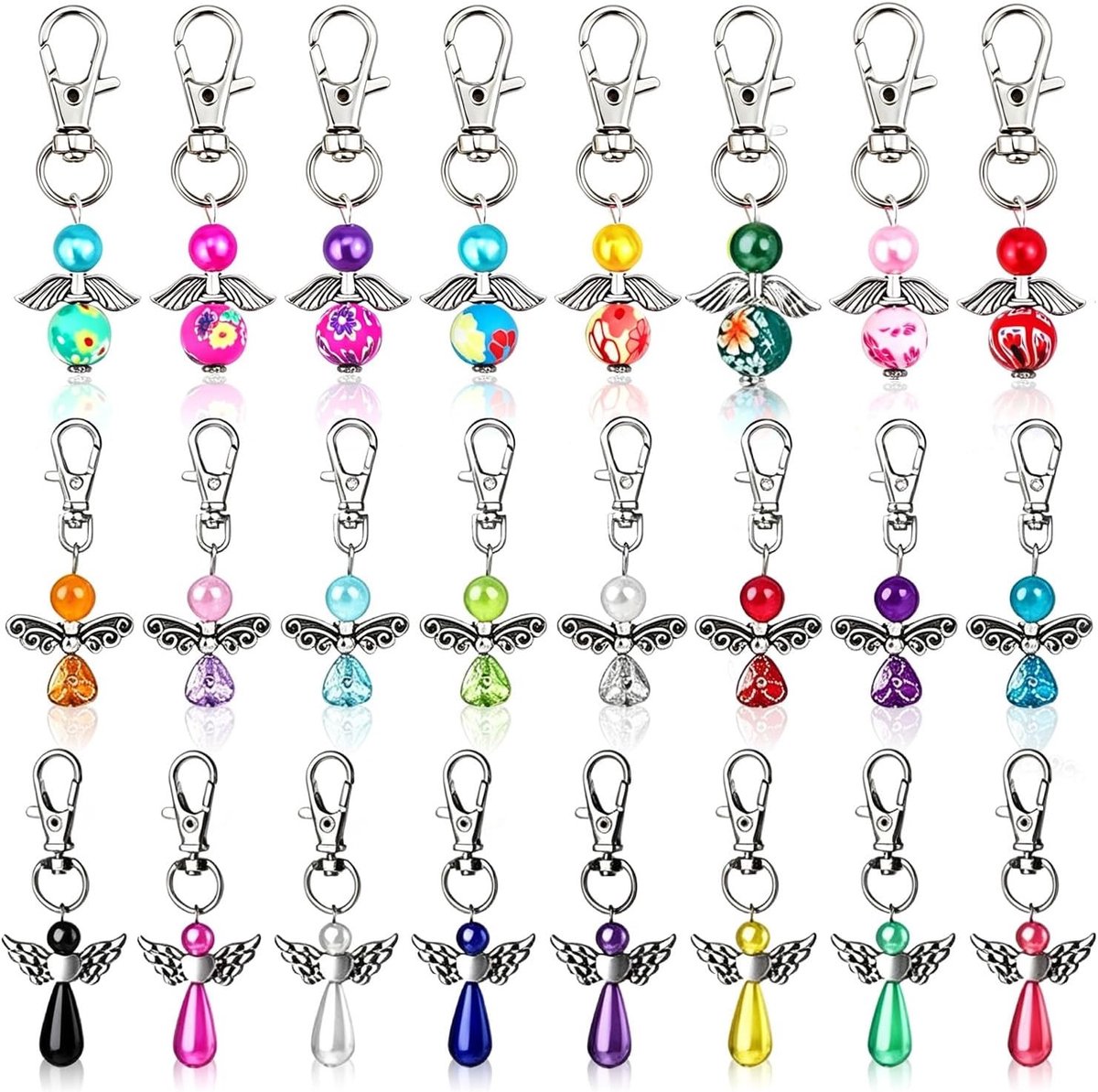 Beschermengel-hanger - Kleurmix - 1 x 1 x 1 cm - Legering en ABS - Voor Bruiloft en Doop