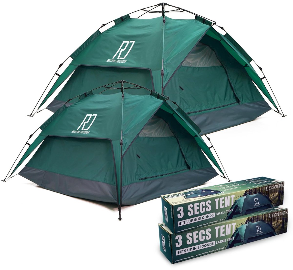 Buitentent - 3 seconden pop-up - waterdicht - snel op te zetten voor camping - ShopVlot
