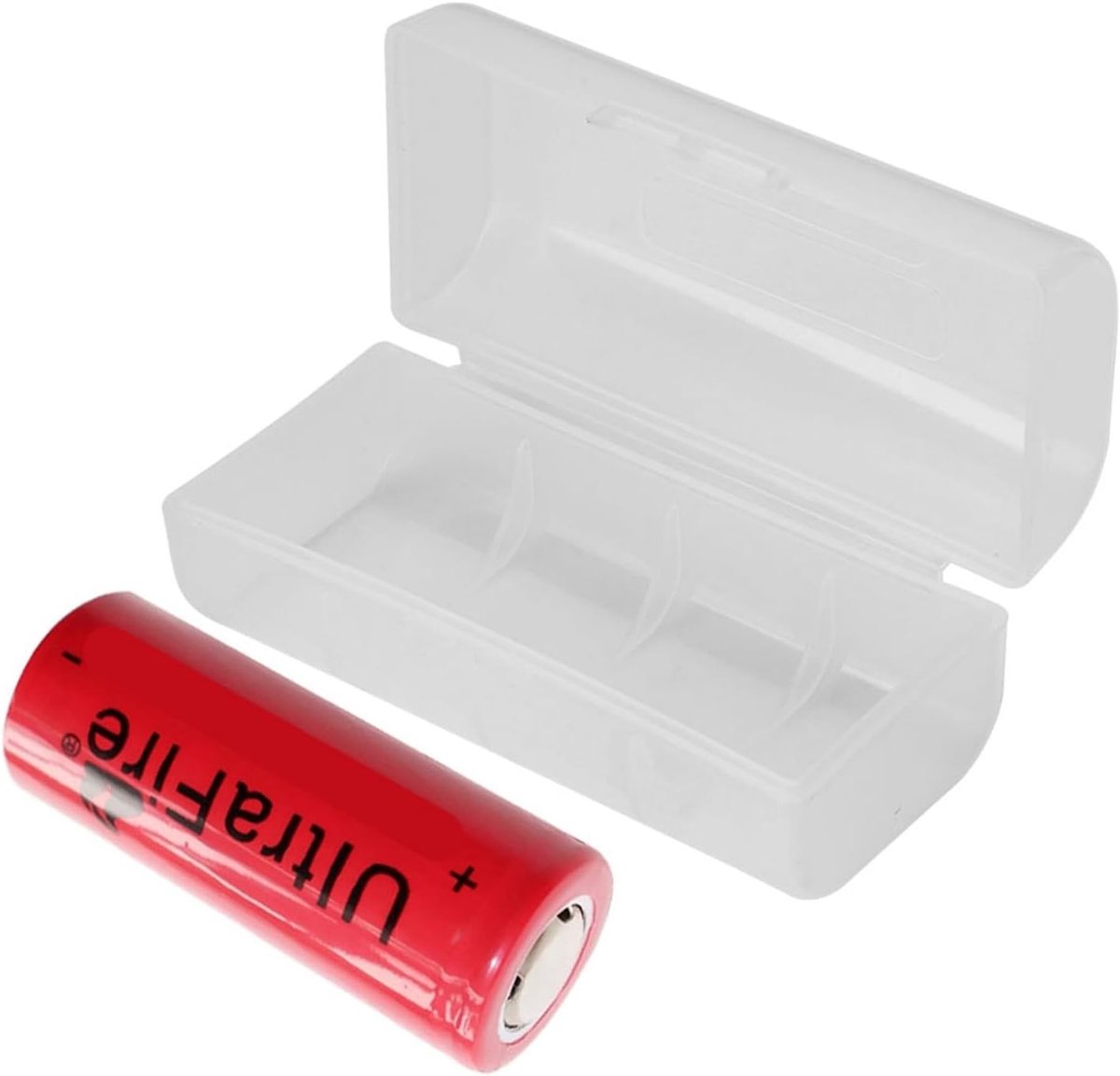 Oplaadbare 26650 Batterijen 8800mAh - 2 Stuks met Opbergtas en Beschermhoes voor Langdurig Gebruik