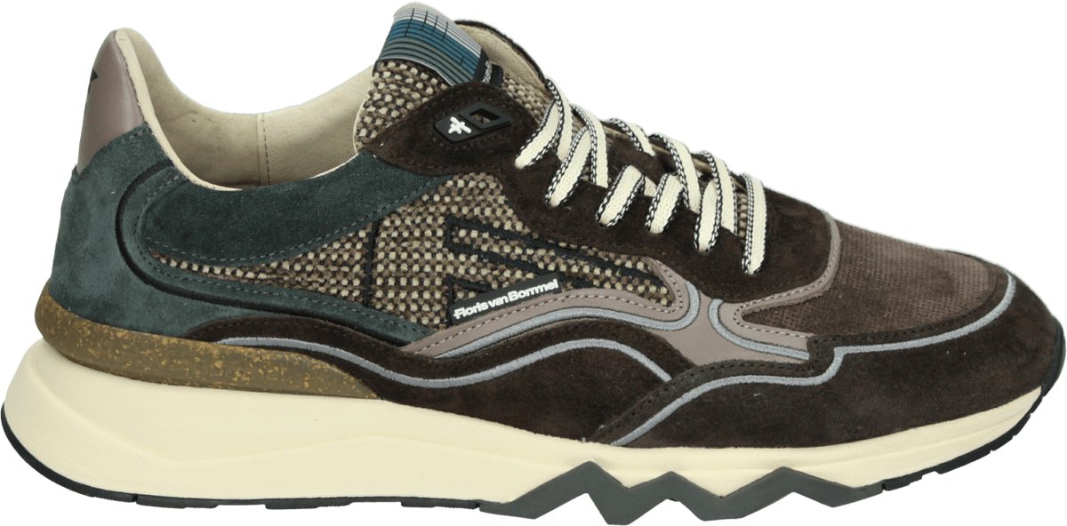 Floris Van Bommel Sfm-10198 De Zager Sneakers - Textiel - Heren - Bruin - Maat 39⅓