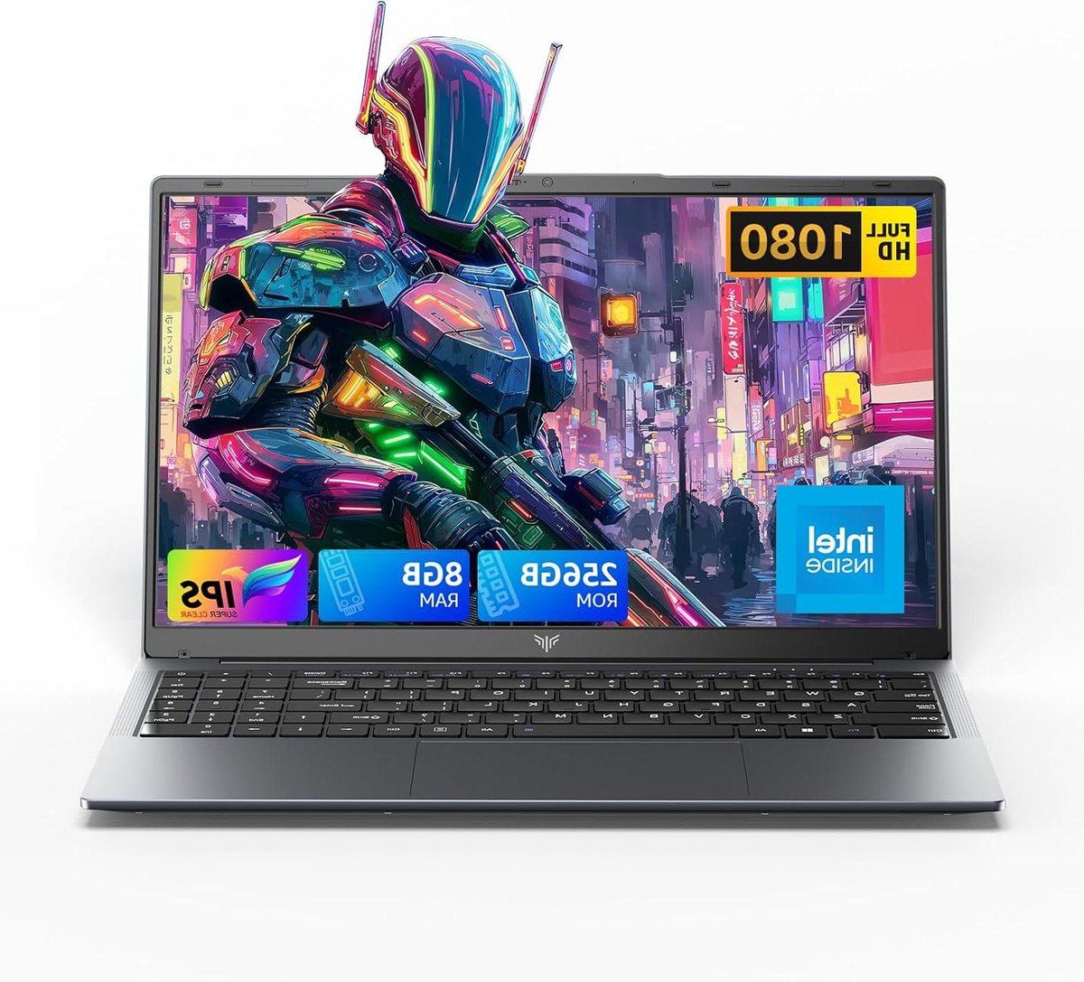 Laptopcomputer - Notebook - Dagelijkse prestaties - Intel N97 processor - 156 inch FHD - Grijs
