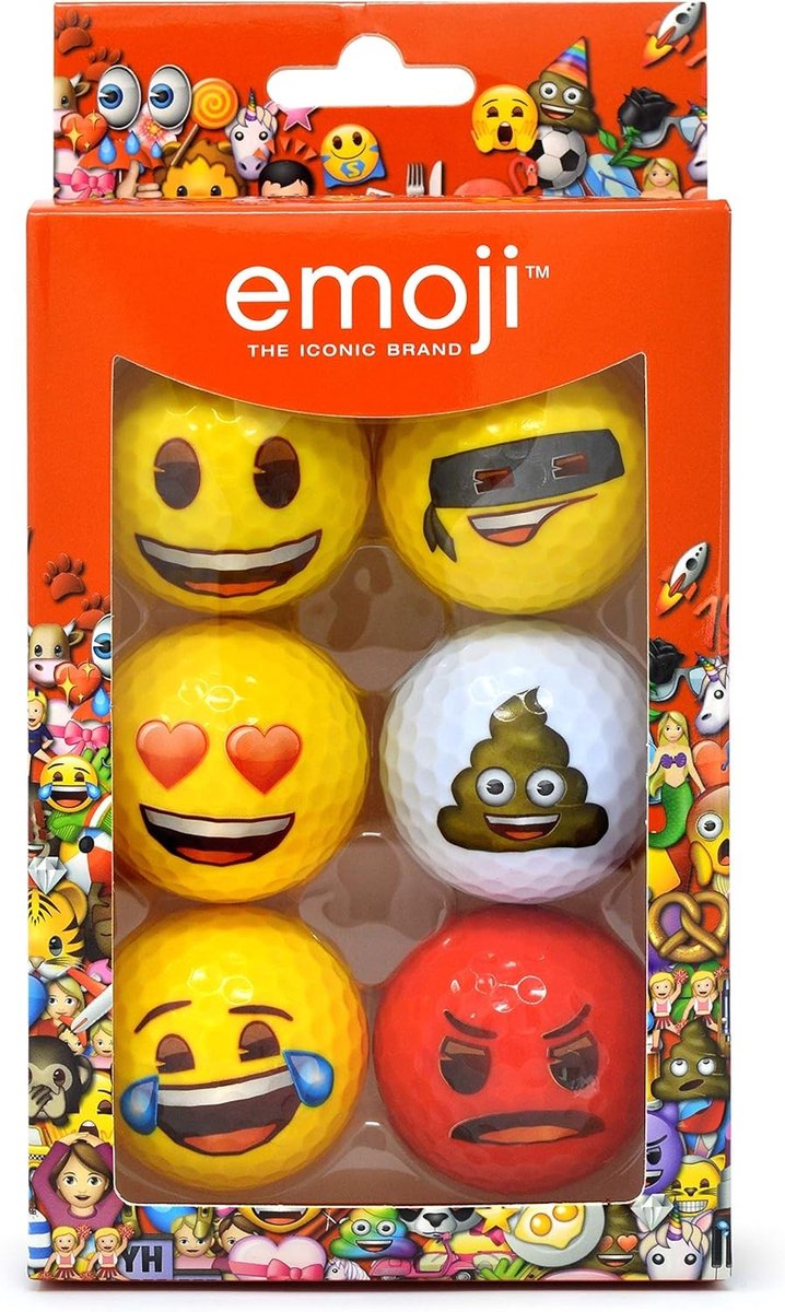 Grappige Golfballen Set - Multisport - Maat 6 - Tweedelige Constructie - Voor Golf Enthousiastelingen