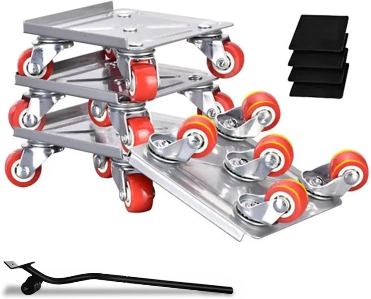 Zware meubeltransporter - Zoals afgebeeld - Meubelwagen met 5 Wielen en Anti-Slip Pad - Voor Thuisverhuizingen
