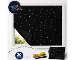 CASSICO Verduisteringsdoek met Klittenband - Zonwering Raam - 145 x 200cm - Op Maat Knipbaar - Dakraam - Schaduwdoek - Verduisterend - Raamdecoratie - Zonnewering - Verduisteringsgordijn