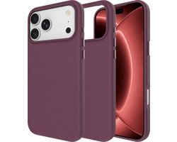 Cazy hoesje geschikt voor iPhone 18 Pro / 17 Pro Hoesje - Drop Protection - Armor Case - Dark Cherry