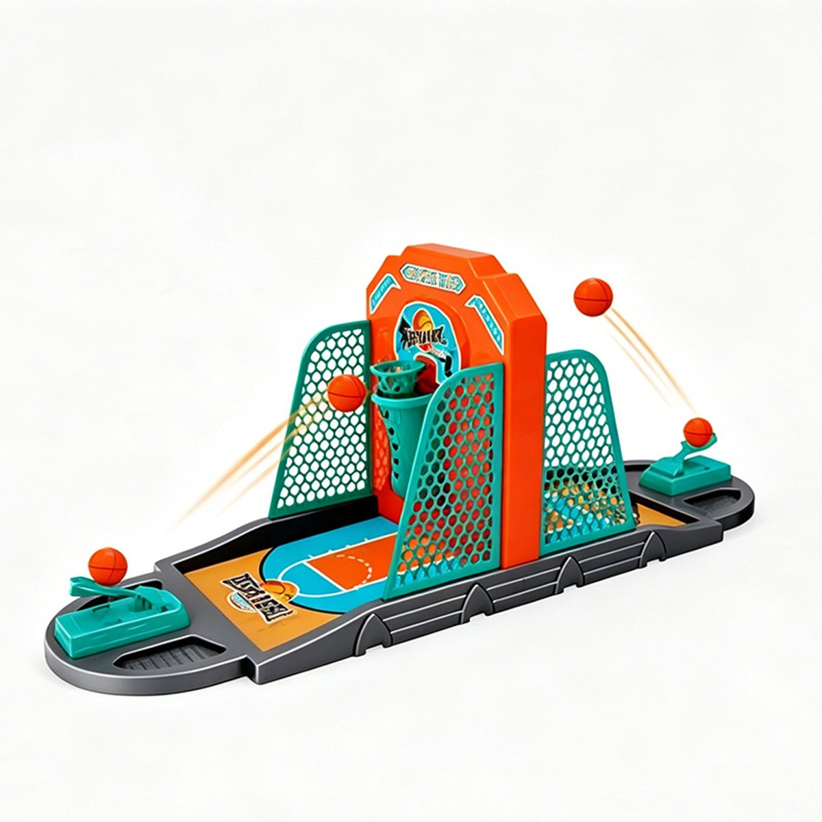 Tafelbasketbal - Competitief tafelspel - Interactief spel voor ouders en kinderen - Tafelbasketbal, feestcadeau voor kinderen, geschikt voor kinderen van 3 tot 10 jaar