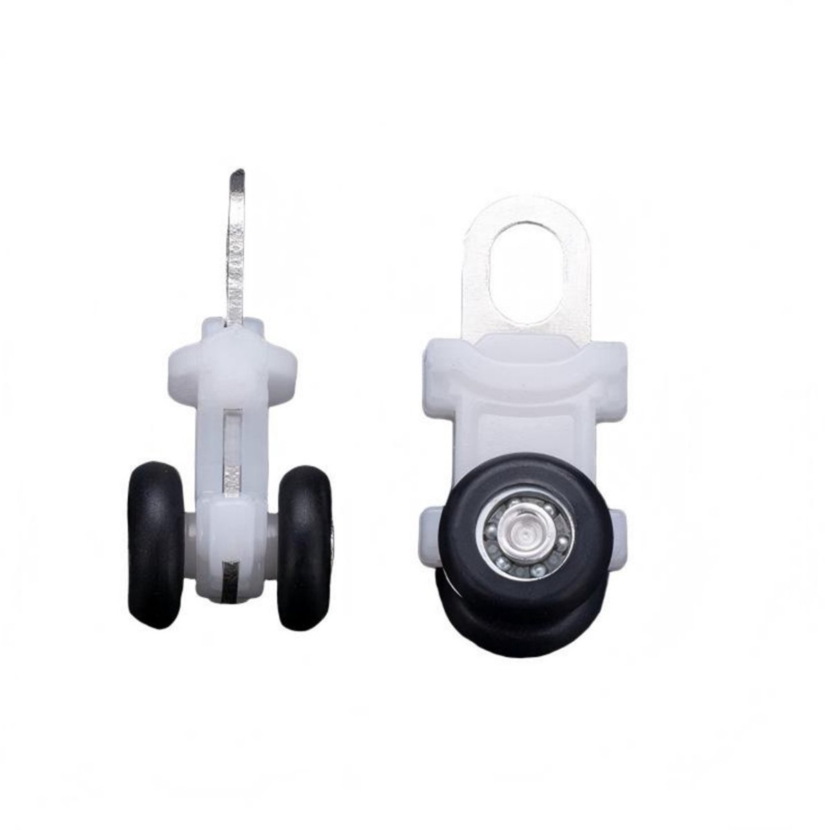 Geluidsarme rolgeleiders - 10 stuks - Maat M - 12,5*35,3 mm - gordijnrolgeleiders - Roestvrijstalen rolgeleiders - Rolgeleiders met lagers - Rolgeleiders voor gordijnen - Geluidsarme rolgeleiders - Rolgeleiders voor gordijnen