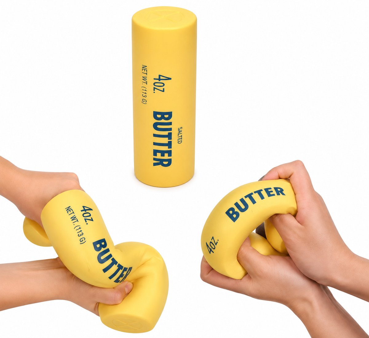 Premium Ronde Boter Squishy Stressbal – Slow Rising Fidget Toy – Anti Stress Speelgoed – Zacht Knijp Speeltje – Geel – Voor Kinderen & Volwassenen