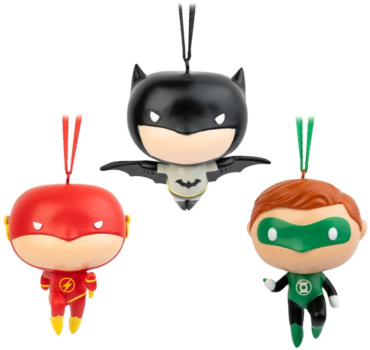 Grupo Erik DC Comics - Dc Comics Batman, Flash And Green Lantern Set Of 3 Kerstballen - Multicolours