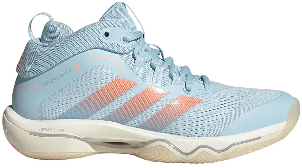Adidas Crazyflight 7 Mid Indoor Sportschoenen Voor Dames 1/3 Vrouw Wit