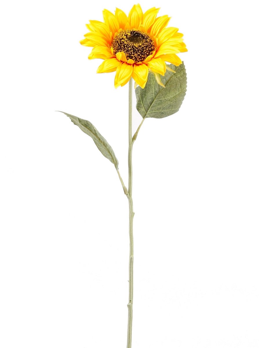 Emerald Kunstbloem Zonnebloem 62cm geel - Kunstplant voor binnen