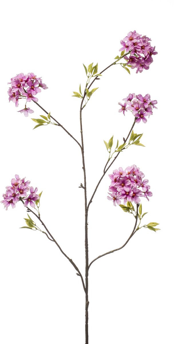 Emerald Kunstbloem Bloesem 115cm lila - Kunstplant voor binnen