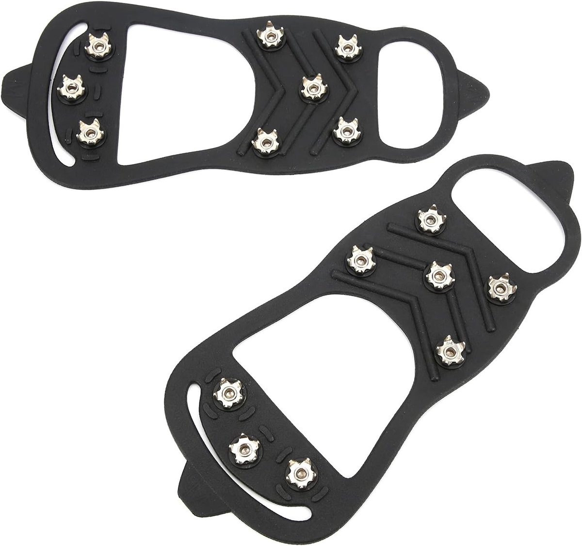 Sneeuwschoenspikes Antislips Stijgijzers voor Buitenactiviteiten, Flexibele Siliconen Schoenspikes voor Bergbeklimmen, Wandelen en Trektochten - Geschikt voor Schoenen van 35-40 (M)