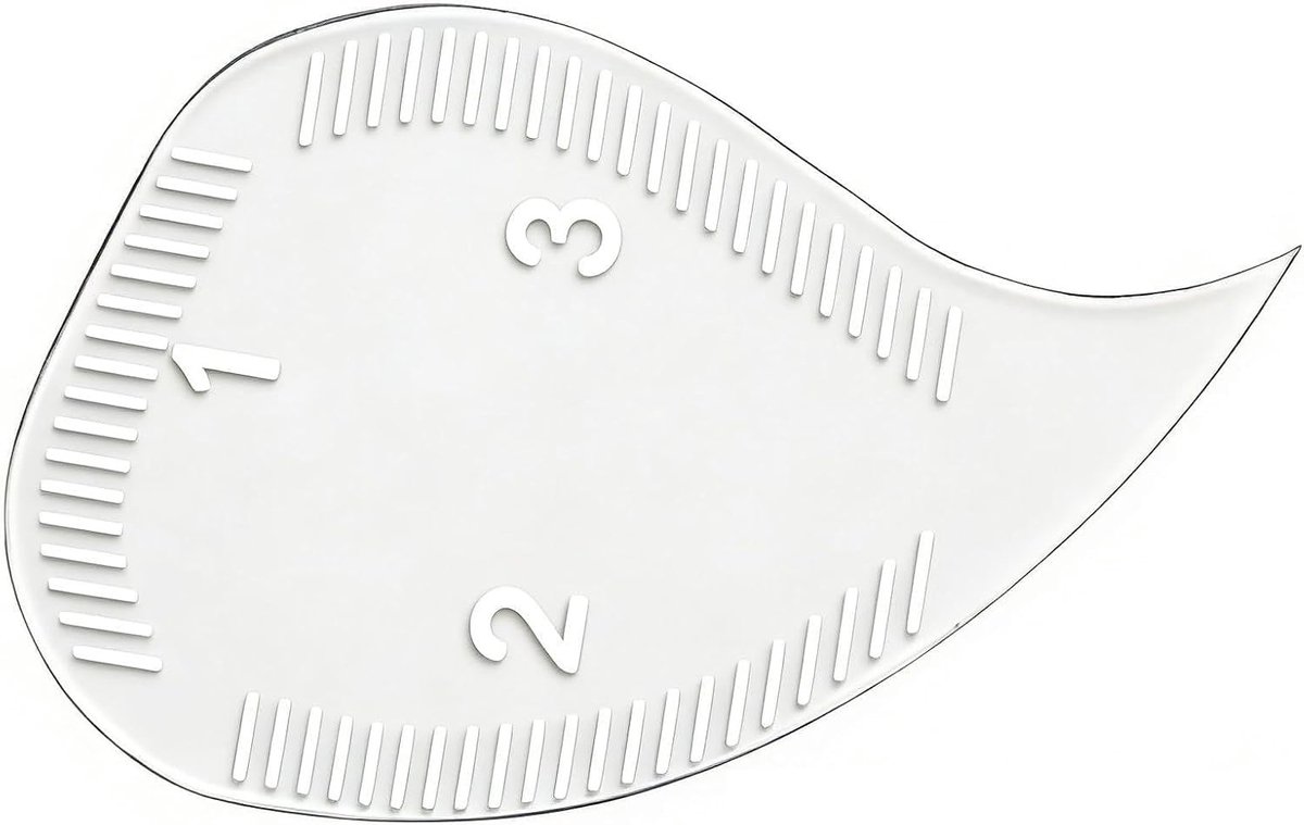 4 stuks traanvormige wenkbrauwmapping linialen voor symmetrische wenkbrauwen, make-up hulpmiddelen en tekenaccessoires voor beginners