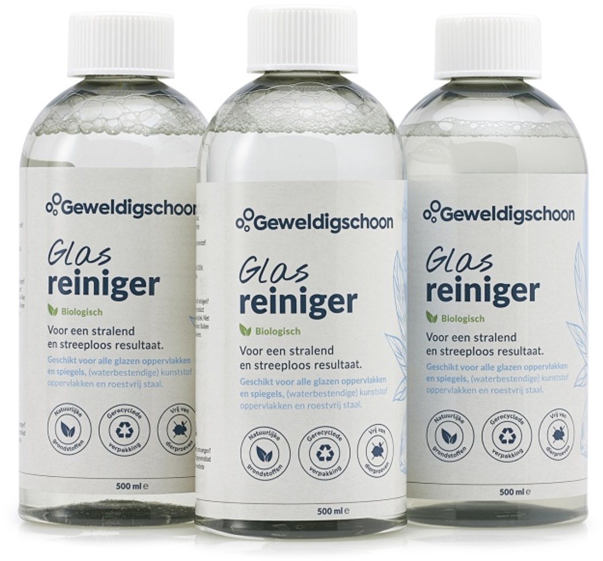 Geweldigschoon Glasreiniger 500ml - 3 stuks - Ruitenreiniger