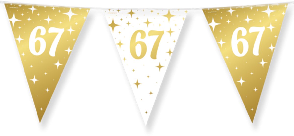 Fancy party flags foil - 67