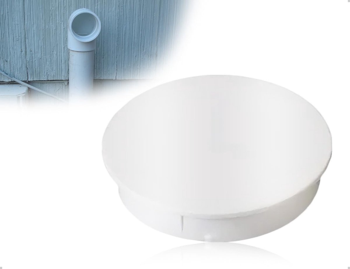 Ventilatiebuisafdekking voor afvalwatersystemen in privéhuizen en commerciële gebouwen - PVC, wit, duurzaam en weerbestendig