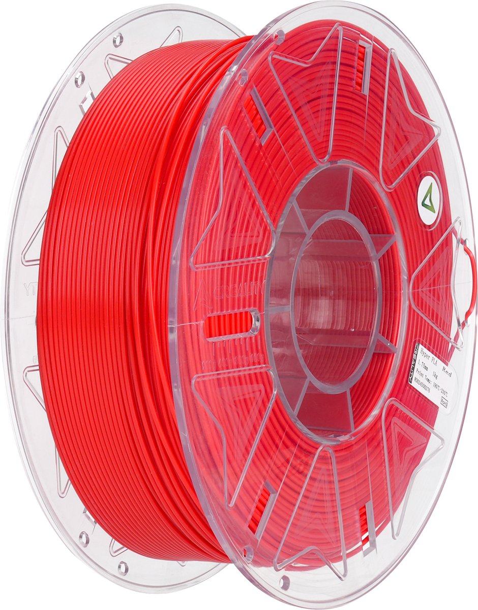 Creality Hyper PLA RFID 3D-Printer Filament - 1,75mm 1kg - Hoge Printsnelheid - RFID Herkenning - Strakke Printkwaliteit - Gebruiksvriendelijk PLA Materiaal - Rood