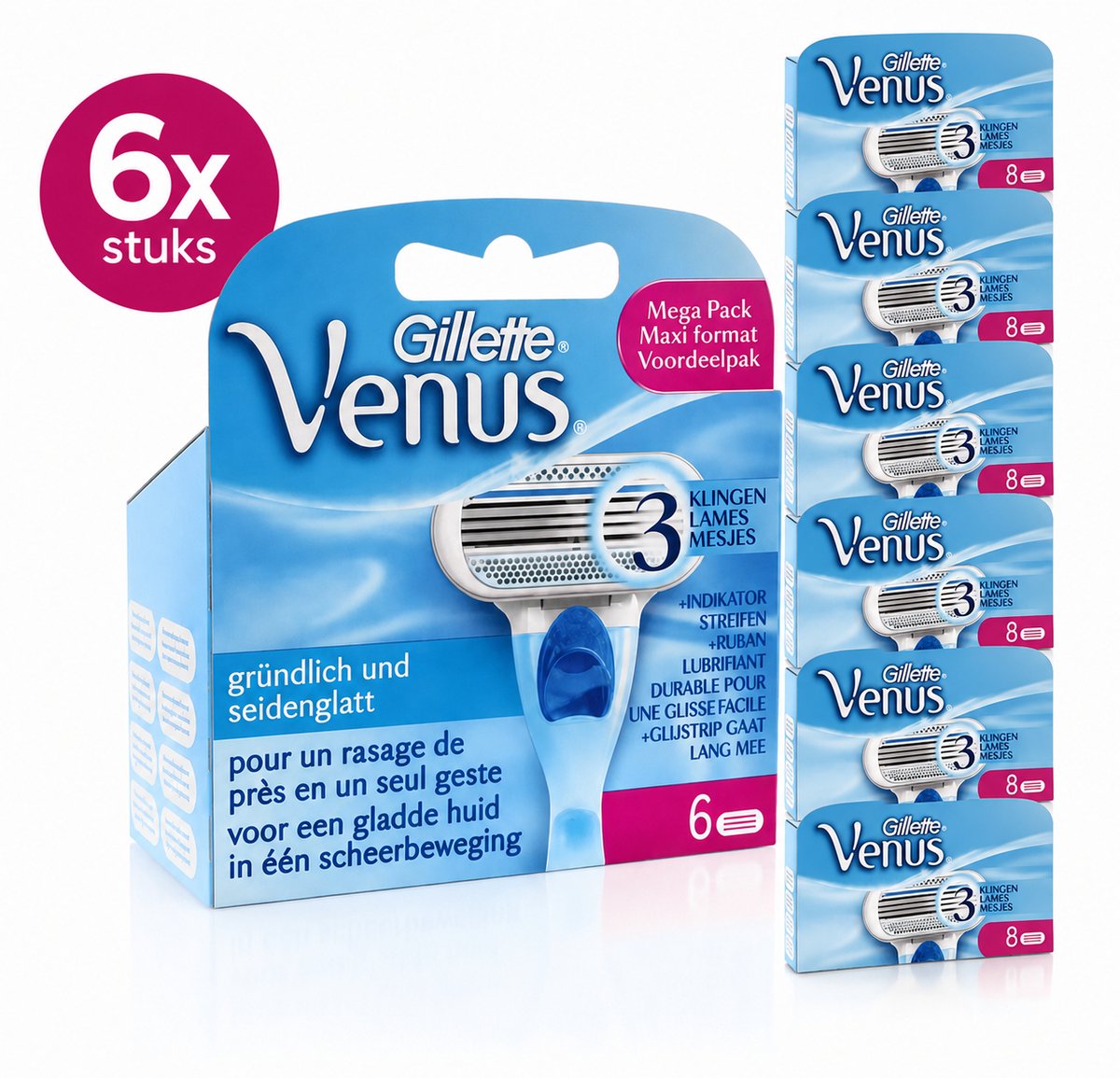 Gillette Venus Original Scheermesjes Vrouwen - 8 stuks - Voordeelverpakking 6 stuks