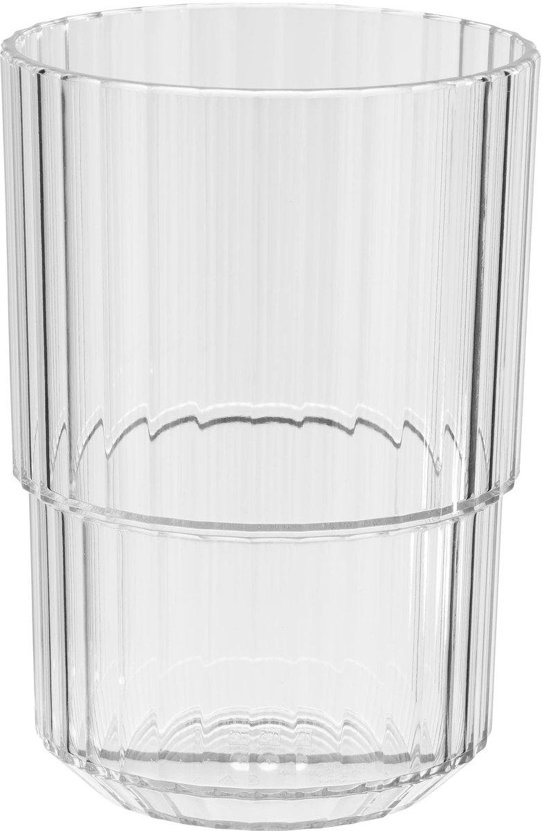 SnelShoppen - 6-delige Set Buddy's Bar Drinkglazen, Onbreekbare en Stapelbare 0,4L Tritan Kunststof Glazen, BPA-vrij, Vaatwasmachinebestendig, Perfect