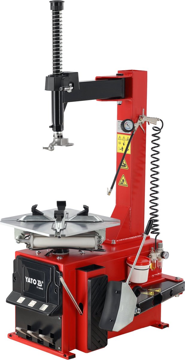 YATO Professionele Bandendemonteermachine YT-08042 – 1.1 kW – Hielbreker 2500 kg – Voor Personenauto’s & Lichte Bedrijfswagens – Geschikt voor Velgen 10" tot 20"