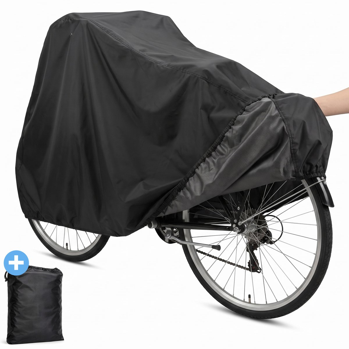 Fietshoes voor 1 fiets - Waterbestendig - Beschermhoes - Hoezen - Regenhoes - Cover - Zwart - Extra sterk - Luft
