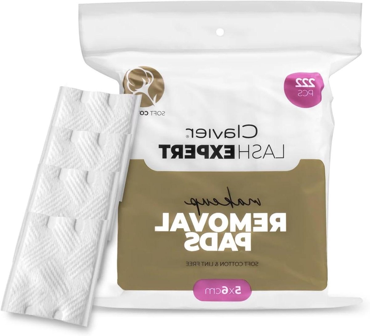 Make-up Pads - Katoen Pads - Make-up Verwijderen - Zacht en Stofvrij - 222 Stuks - Wit