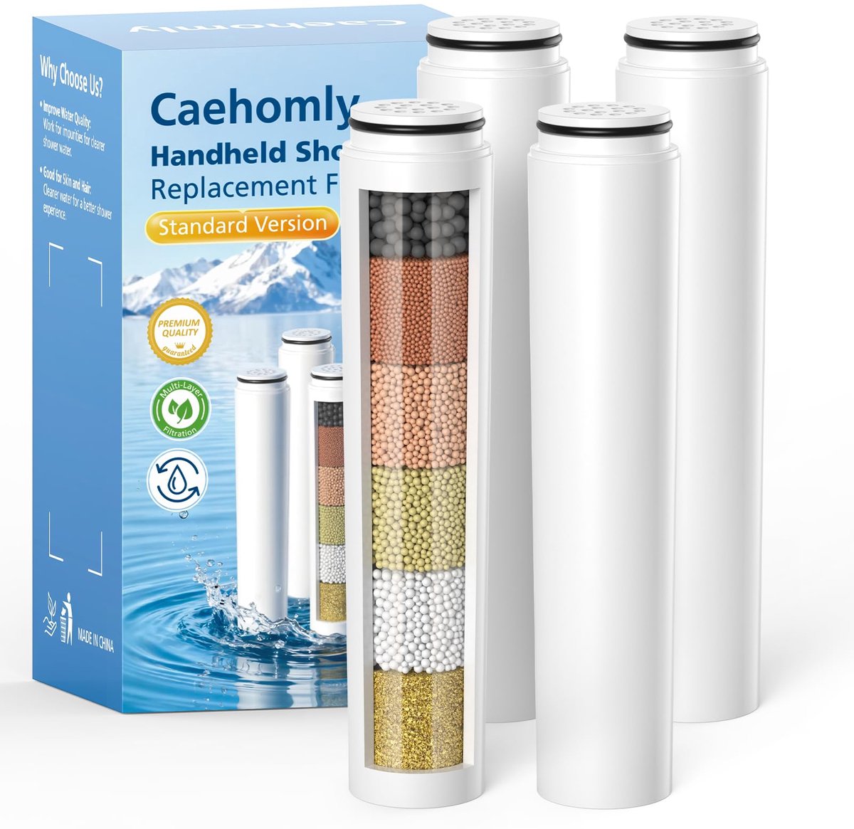 SnelShoppen - Waterfilter voor thuisgebruik, drinkwaterfilter, hoogwaardige filtertechnologie, 5-staps filtratiesysteem, BPA-vrij, ideaal voor keuken