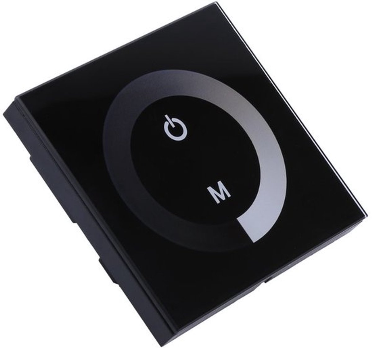- Led-aanraakdimmer - LED-striplichtdimmer - Muur Gemonteerd - Zwart - Paneelcontroller - Perfect voor woonruimtes - DC 12V-24V