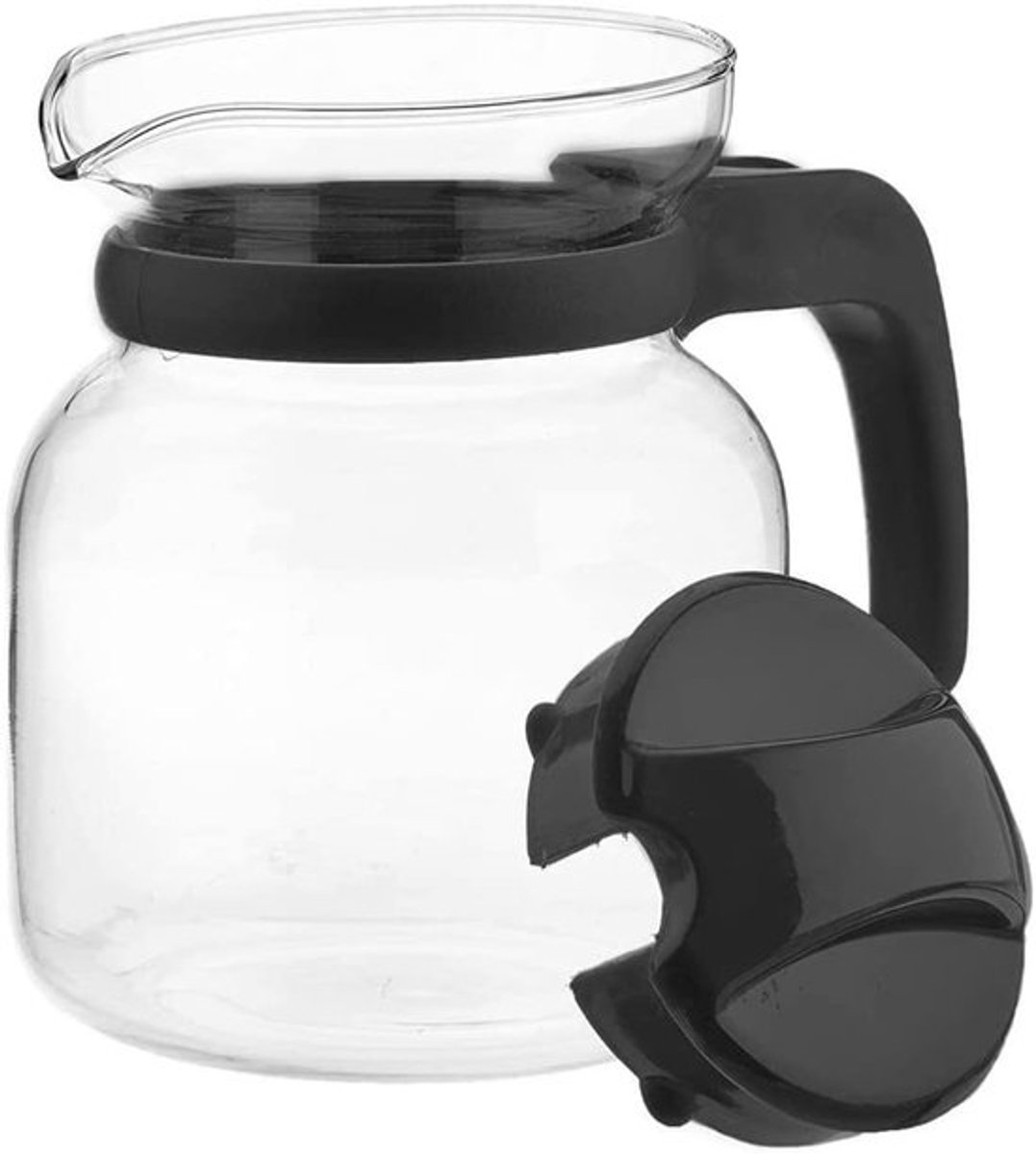 Koffiekan 1400 ml Glazen Koffiepot met Deksel Magnetronbestendig Thermisch Glas Geschikt voor Koffiezetapparaat Elegante Oplossing