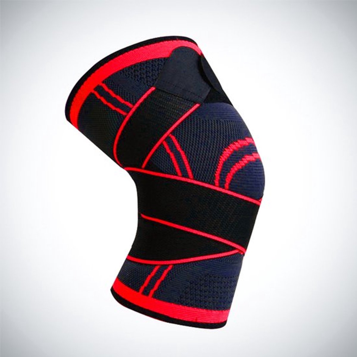 Maat XL [Aanbevolen gewicht: 73-82 kg][Enkel stuk] Rode kniebeschermers voor fitness, hardlopen, squatten, antislip, compressie, kniegewricht- en meniscusbeschermhoezen voor mannen en vrouwen, basketbalbeschermende uitrusting