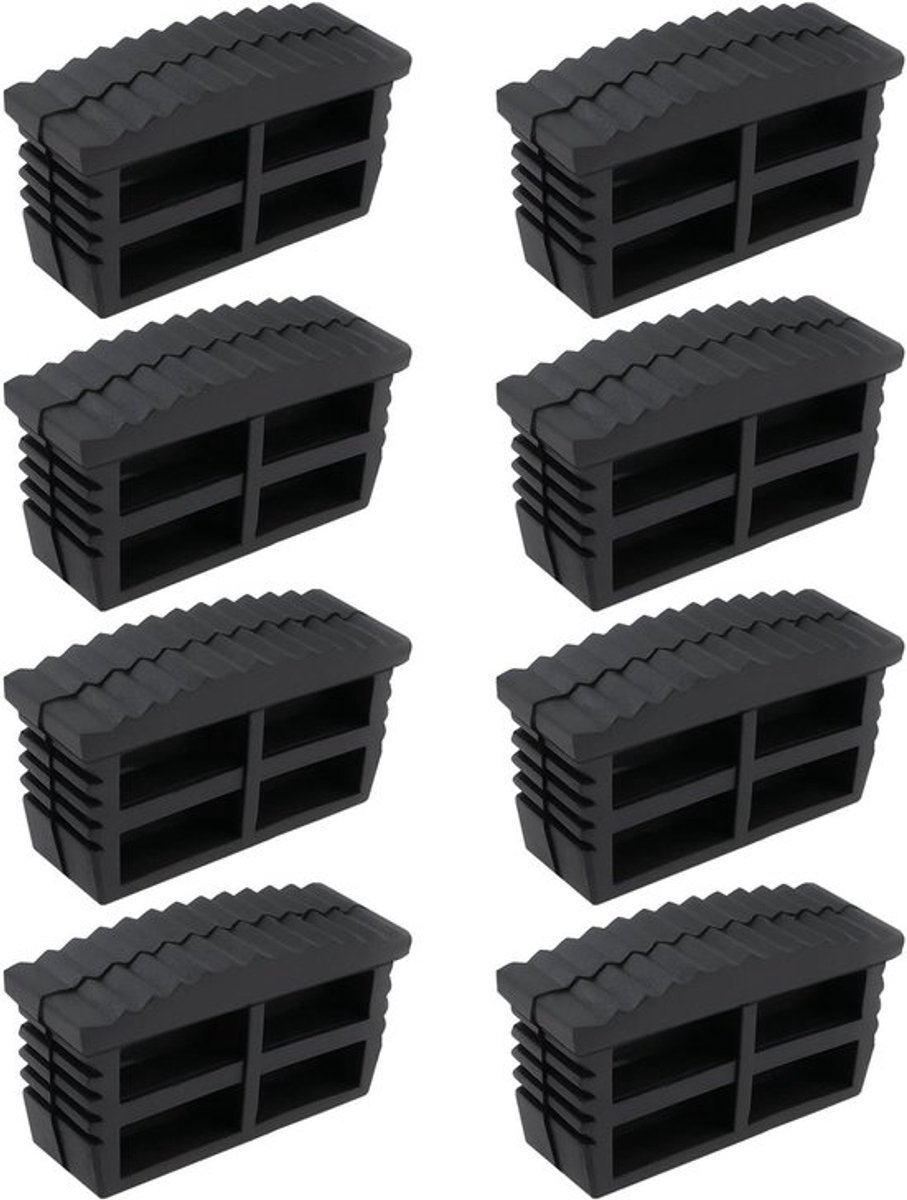 Antislipmat - 8 Stuks 57x21 mm - Rubber Vervangingsmat - Veilig Grippen - Ladder Voeten - Schokbestendig Materiaal - Laddervoeten