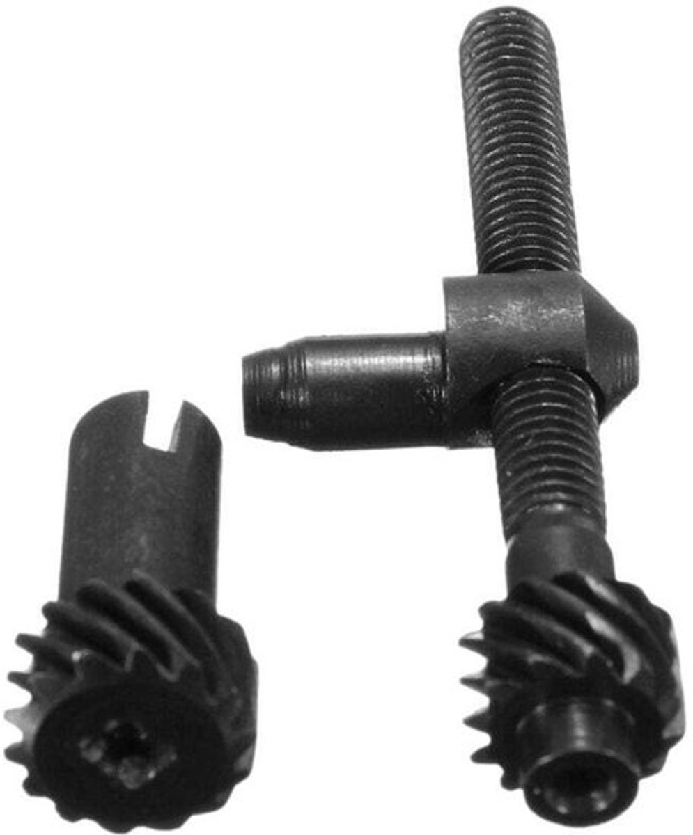 Afstelschroef geschikt voor de kettingspanner van de Lawnlite 2500 25cc zaag (Chinese makelij).