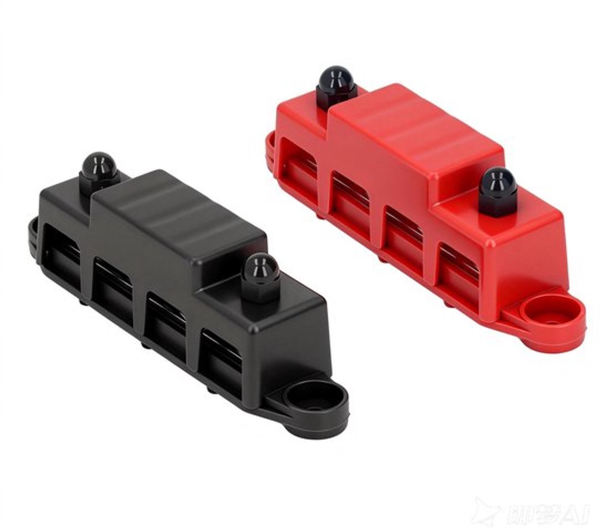 Power Distribution Block - 4 Terminal Marine Bus Bar 250A 48V