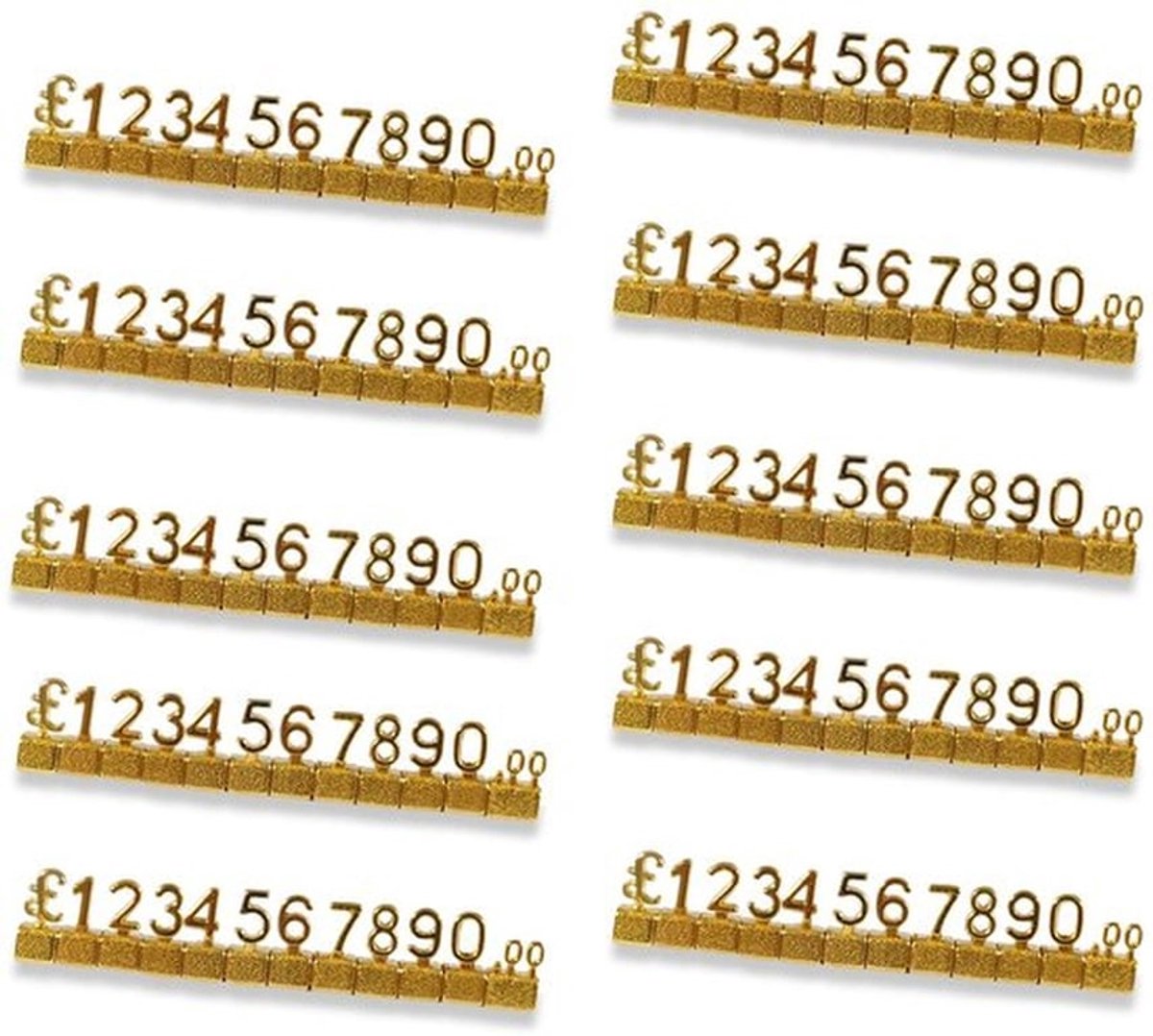 Prijskaartje 20 Stuks - 3D Metalen Kubus - Verstelbare Prijslabels - Duurzaam Systeem - Flexibel en Herbruikbaar - Eenvoudige Montage - Prijslabel