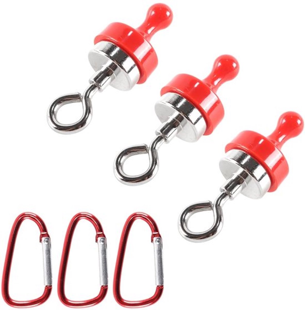 Magnetische Haken Robuust - Ophanghaken Tuingereedschap - Ophanghaken Zonder Boren - Ruimtebesparend - Draagbaar - 25x121 mm