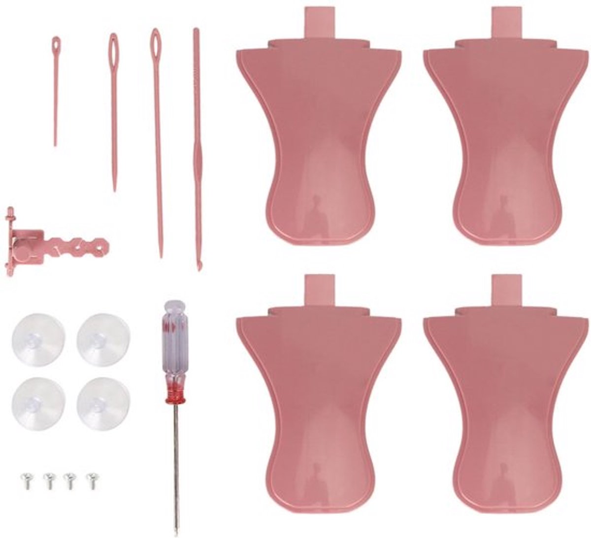 Breimachine-accessoires - Vervangingsset voor Sentro - Kunststof opzetstukken - Universele accessoires - Geschikt voor Jamit - Breimachin...