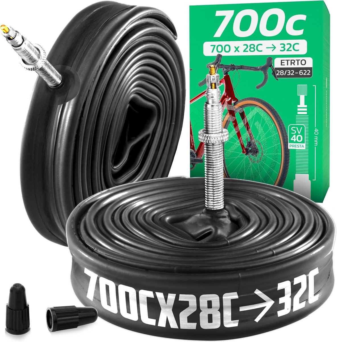 MOOVMOOV Binnenband 700 (28 inch) - Geschikt voor banden 28-622 (700x28C), 30-622 (700x30C) en 32-622 (700x32C) - ShopVlot