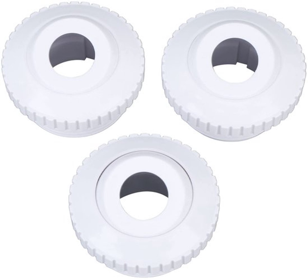 Zwembadjetmondstukken 3-delig - Retourstraalfitting - Roterende Sproeiers - Instelbare Waterrichting - PVC - Voor Hydrostream/Hayward SP1419D - Zwembadsproeier